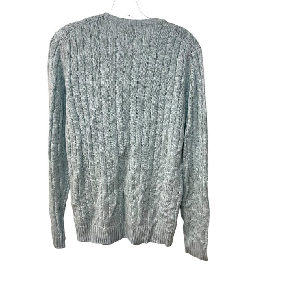 Vineyard Vines Wool Cashmere Sweater Size Medium Women's 2e6014 Blue Crew Neck